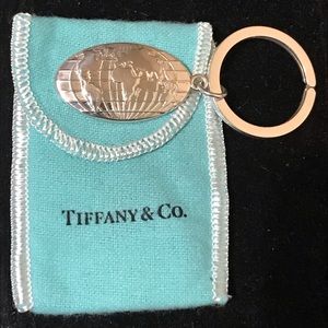 Tiffany & Co. Sterling The Globe World Key Chain